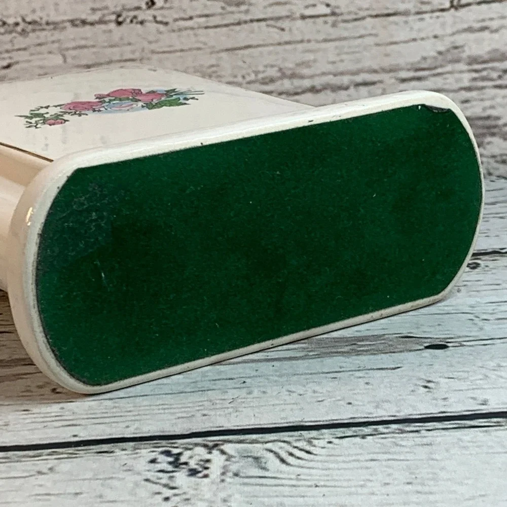 PS Limited Edition (Paul Sebastian) Quartz Mantel Clock Floral Accent Desk Decor